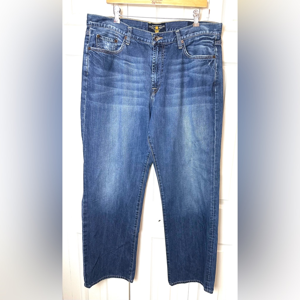 Lucky Brand 181 Jean Bootcut Denim Zip Fly Medium Ol Automarine Wash High Rise